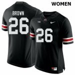 Women's Ohio State Buckeyes #26 Cameron Brown Black Nike NCAA College Football Jersey Spring HCD1244ZP